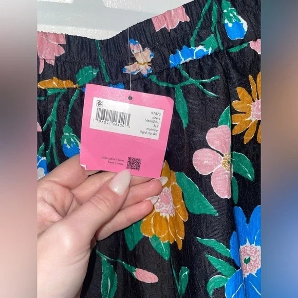 New KATE SPADE Floral Garden Cloqué Skirt 🌸 Sz Small NWT